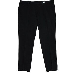 oobe Pants Mens 46 x 36 Black Polyester Flat Front Tapered Leg Uniform Work